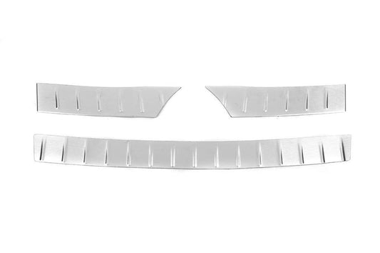 Pad on the rear bumper OmsaLine (stainless steel) for Volkswagen Tiguan 2007-2016 - Reelken Auto