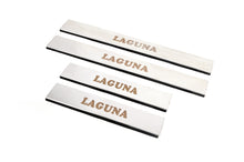 Carmos Stainless Steel Door Sill Protectors (4 pcs) for Renault Laguna 2007-2015 - image 1