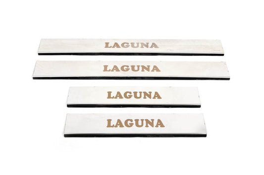 Sill Carmos (4-piece, stainless steel.) for Renault Laguna 2007-2015 - Reelken Auto