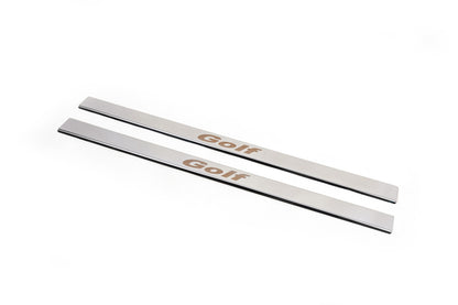 Carmos V1 Stainless Steel Door Sill Protectors for Volkswagen Golf 6 2008-2014 - image 5