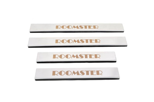 Sill Carmos (4-piece, stainless steel.) for Skoda Roomster 2006-2015 - Reelken Auto