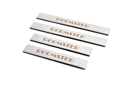 Sill Carmos (4-piece, stainless steel.) for Skoda Roomster 2006-2015 - Reelken Auto