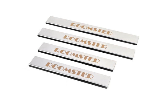 Sill Carmos (4-piece, stainless steel.) for Skoda Roomster 2006-2015 - Reelken Auto