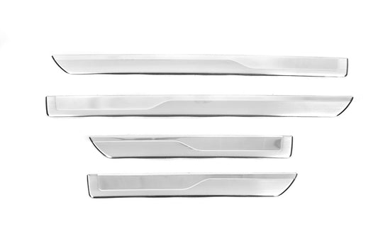 Door Sill Protectors OmsaLine (4 pcs, Stainless Steel) for Skoda Kodiaq 2016-2023 - image 1