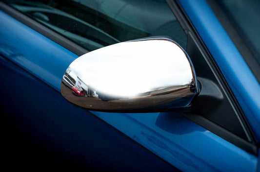 Covers for mirrors (2 pcs., Stainless steel.) for Audi A4 B7 2004-2008 - Reelken Auto