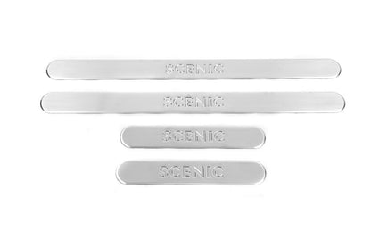 Door Sill Protectors OmsaLine (4 pcs, Stainless Steel) for Renault Scenic/Grand 2003-2009 - image 1