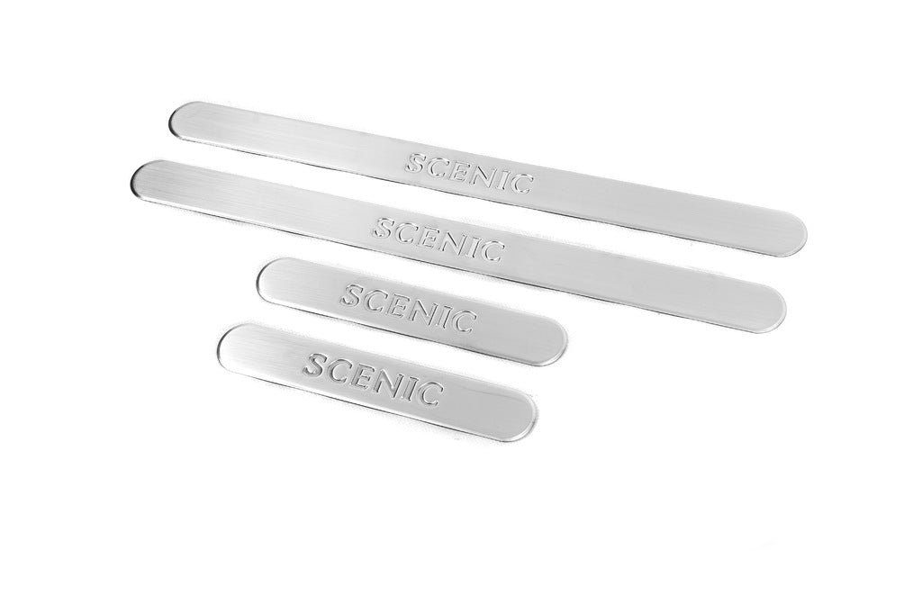 Door Sill Protectors OmsaLine (4 pcs, Stainless Steel) for Renault Scenic/Grand 2003-2009 - image 2