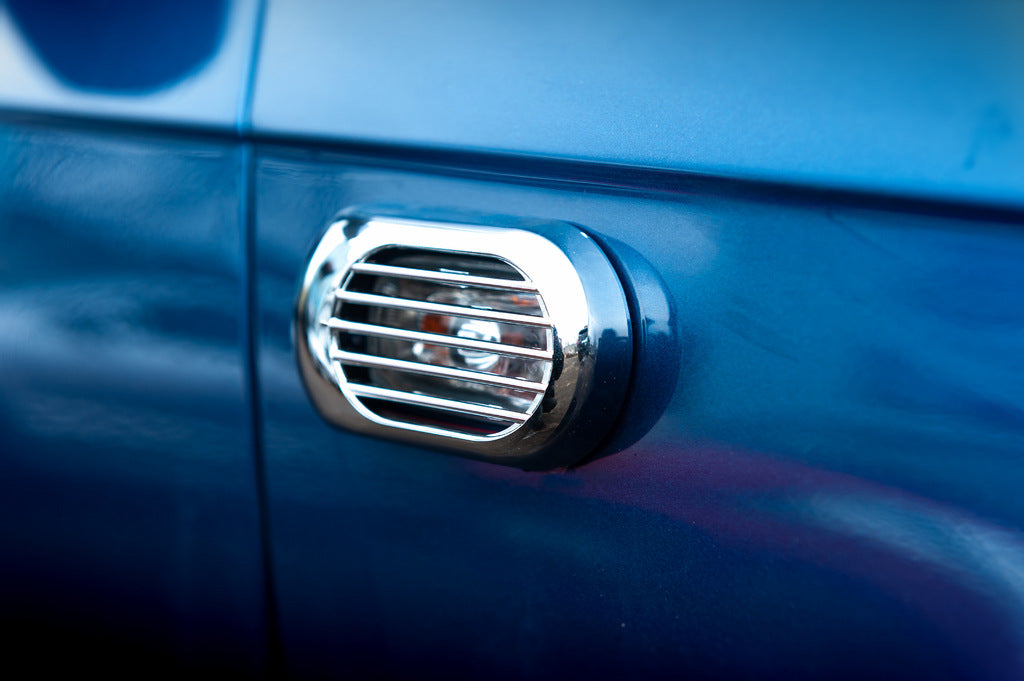 Oval Side Indicator Grille (2 pcs, ABS) for Audi A3 2003-2012 - image 2