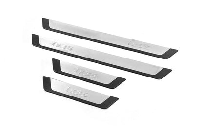 Door Sill Protectors Omsa Flexill (4 pcs, Stainless Steel) for Hyundai IX-35 2010-2015 - image 2
