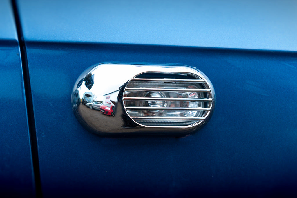 Oval Side Indicator Grille (2 pcs, ABS) for Audi A3 2003-2012 - image 1