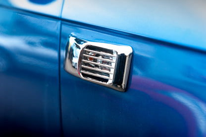 Chrome Covers for Side Repeaters Rectangle (2 pcs, ABS) for Audi A3 2003-2012 - image 1