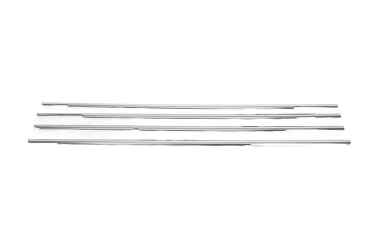 Molding of glass (4 pieces, stainless steel) for Volkswagen Golf Plus - Reelken Auto