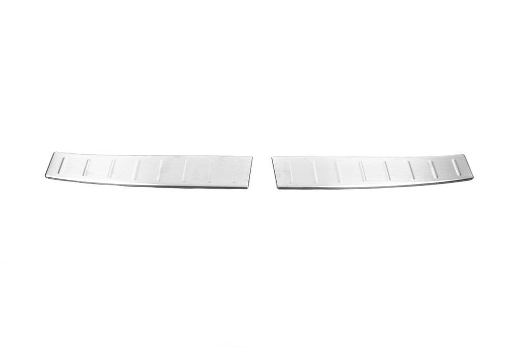Cover on the rear bumper HB (2 pcs, stainless steel) for Renault Clio IV 2012-2019 - Reelken Auto