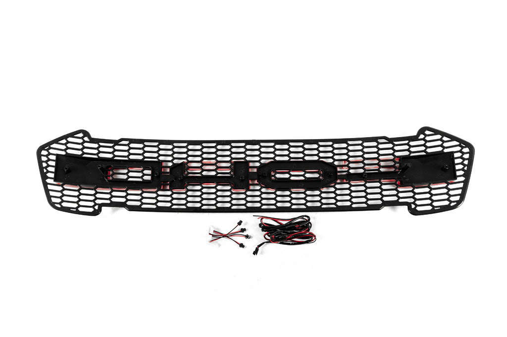 Front grille (2015-2018, red, LED) for Ford Ranger 2011-2022 - image 4