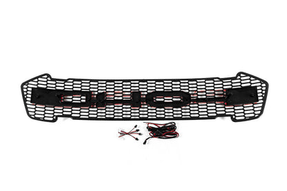 Front grille (2015-2018, red, LED) for Ford Ranger 2011-2022 - image 4