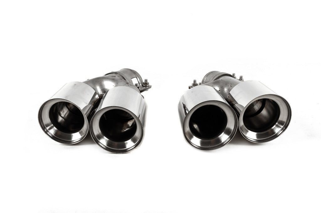 M5 Silver exhaust tips (2 pcs) for BMW 5 Series G30/G31 2017-2023 - image 2