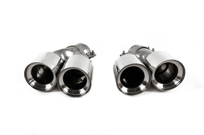 M5 Silver exhaust tips (2 pcs) for BMW 5 Series G30/G31 2017-2023 - image 2