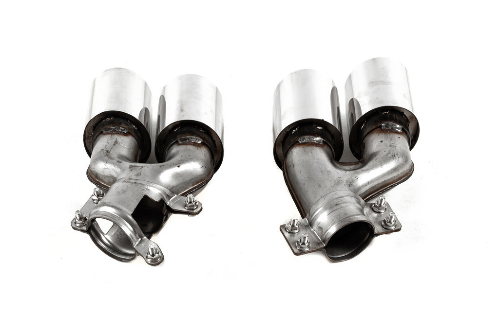 M5 Silver exhaust tips (2 pcs) for BMW 5 Series G30/G31 2017-2023 - image 6