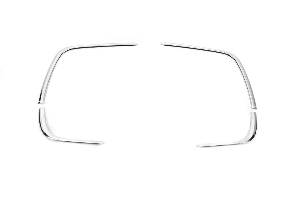 Covers for fog lights 2020+ (4 pcs., stainless steel) for Volkswagen Tiguan 2016-2023 - Reelken Auto