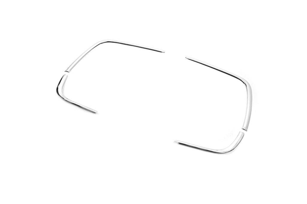 Covers for fog lights 2020+ (4 pcs., stainless steel) for Volkswagen Tiguan 2016-2023 - Reelken Auto