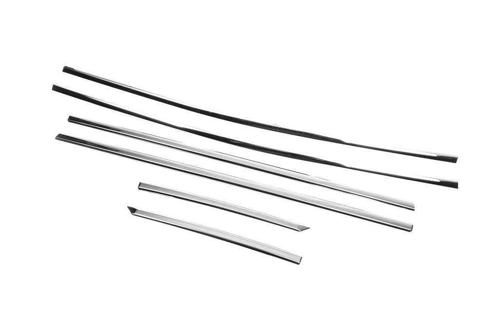 Edging glass (6 PCs, stainless steel) for Peugeot 2008 2019↗︎ - Reelken Auto