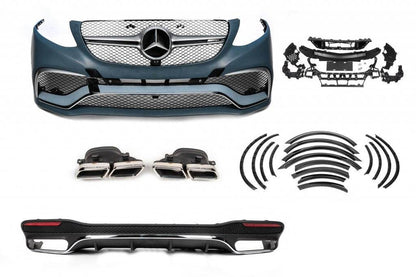 GLE63 AMG body kit (with rear diffuser) for Mercedes GLE/ML class W166 - Reelken Auto