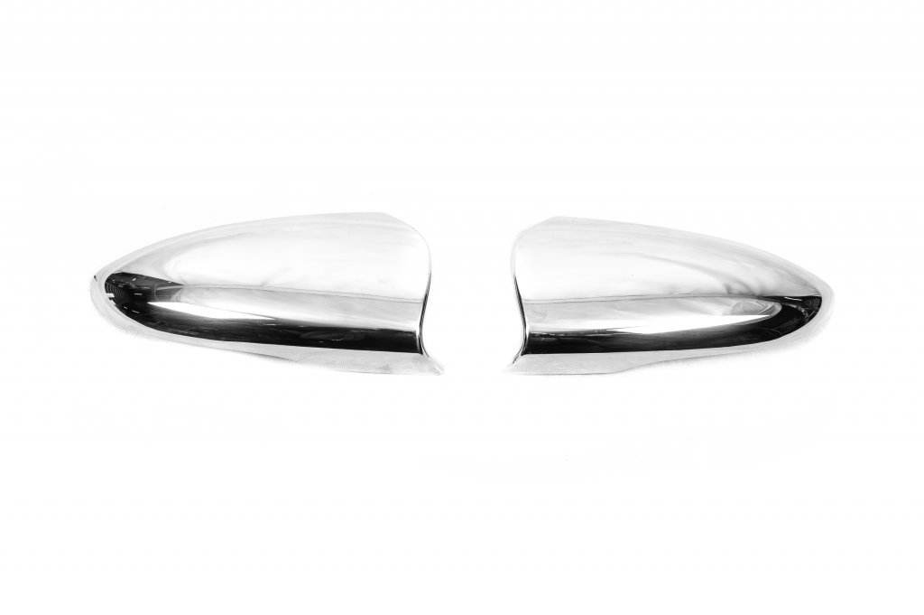 Covers for mirrors (2 pcs., stainless steel) for Hyundai Bayon - Reelken Auto