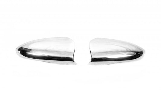 Covers for mirrors (2 pcs., stainless steel) for Hyundai I-20 2020↗ - Reelken Auto