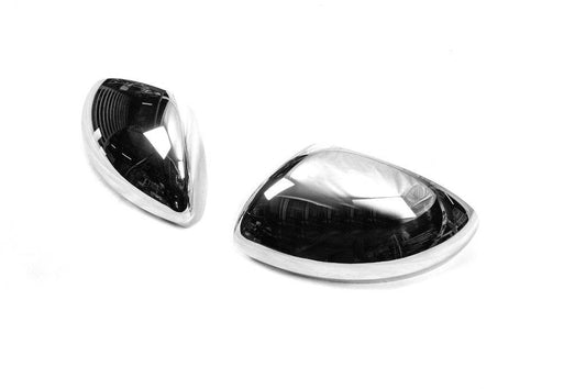 Covers for mirrors (2 pcs., stainless steel) for Renault Captur 2019↗ - Reelken Auto