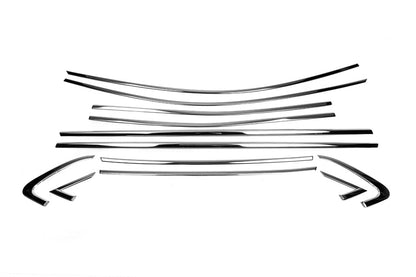Full edging of windows (12 pieces, stainless steel) for Renault Clio V 2019↗︎ - image 2