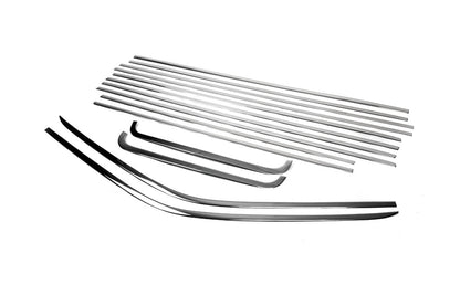 Full window trim set (14 pcs, stainless steel) for Volkswagen T5 Caravelle 2004-2010 - image 5