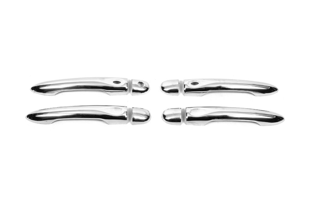 Chrome Door Handle Covers (4 pcs, Stainless Steel) for Renault Captur 2013-2019 - image 1