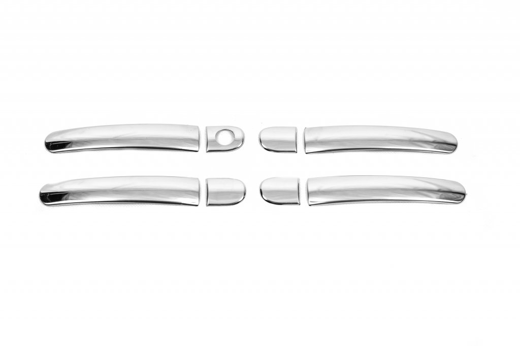 Chrome flat door handle covers (4 pcs) for Skoda Octavia I Tour A4 1996-2010 - image 3