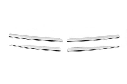 Grill pads (4 pieces, stainless steel) for Renault Clio III 2005-2012 - Reelken Auto
