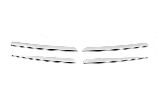 Grill pads (4 pieces, stainless steel) for Renault Clio III 2005-2012 - Reelken Auto