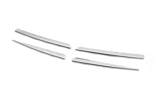 Grill pads (4 pieces, stainless steel) for Renault Clio III 2005-2012 - Reelken Auto