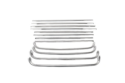 Rear window trim (12 pcs, stainless steel) for Volkswagen Caddy 2004-2010 - image 2