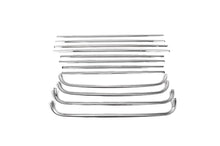 Rear window trim (12 pieces, stainless steel) for Volkswagen Caddy 2010-2015 - Reelken Auto