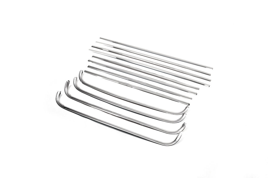 Rear window trim (12 pcs, stainless steel) for Volkswagen Caddy 2004-2010 - image 3