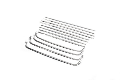 Rear window trim (12 pcs, stainless steel) for Volkswagen Caddy 2010-2015 - image 3