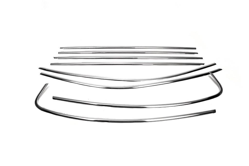 Full edging of SD windows (2019+, stainless steel) for Volkswagen Passat B8 2015-2023 - Reelken Auto