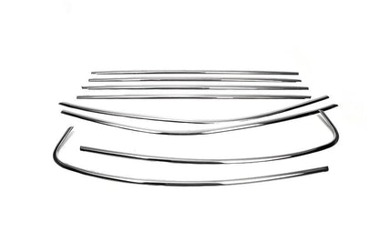 Full edging of SD windows (2019+, stainless steel) for Volkswagen Passat B8 2015-2023 - Reelken Auto