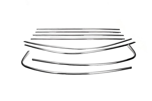 Full edging of SD windows (2019+, stainless steel) for Volkswagen Passat B8 2015-2023 - Reelken Auto
