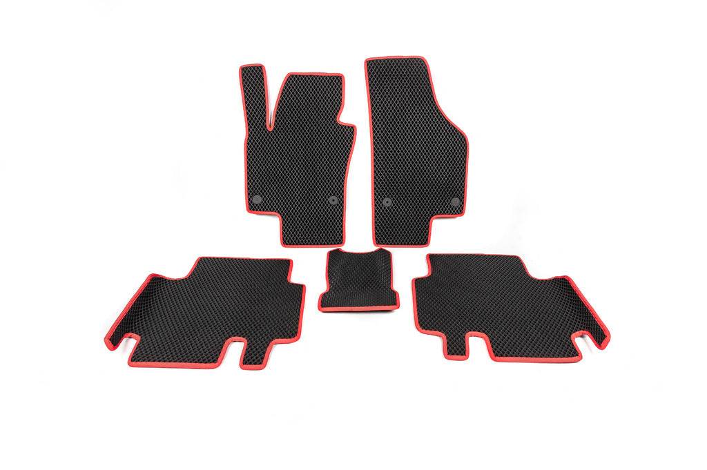 Polyurethane mats (2 rows, EVA, black) for Volkswagen Sharan 2010↗ - Reelken Auto
