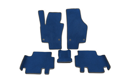 Polyurethane EVA Floor Mats (2 Rows, Blue) for Volkswagen Sharan 2010-2023 - image 1