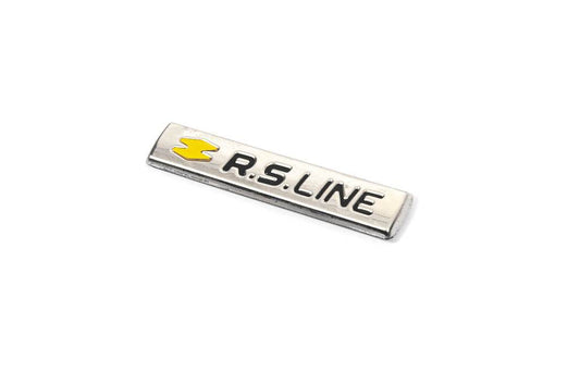 Rear RS logo (1 pc, stainless steel) for Renault Clio V 2019↗︎ - Reelken Auto