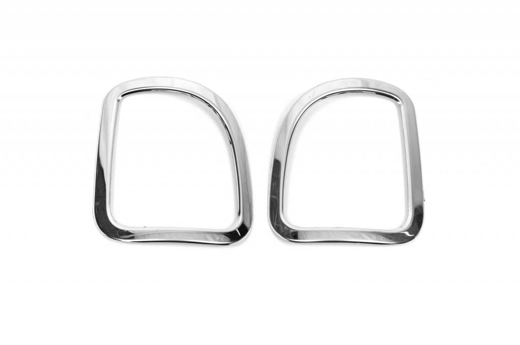 Edging of rear reflectors (2 pcs., stainless steel) for Renault Kangoo 2008-2020 - Reelken Auto