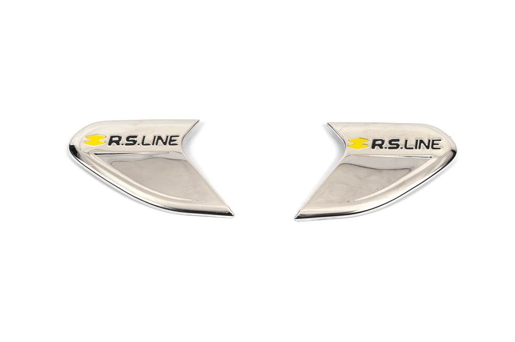 RS fender covers (OmsaLine, 2 pcs, stainless steel) for Renault Clio V 2019↗︎ - Reelken Auto