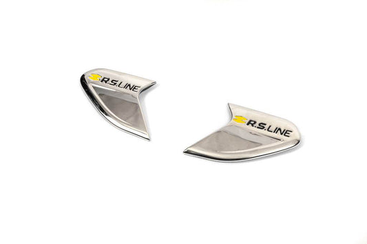 RS fender covers (OmsaLine, 2 pcs, stainless steel) for Renault Clio V 2019↗︎ - Reelken Auto