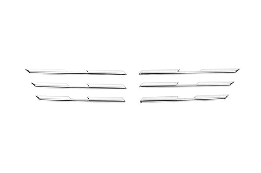 Chrome Grille Covers (6 pcs, Stainless Steel) for Renault Captur 2019- - image 2
